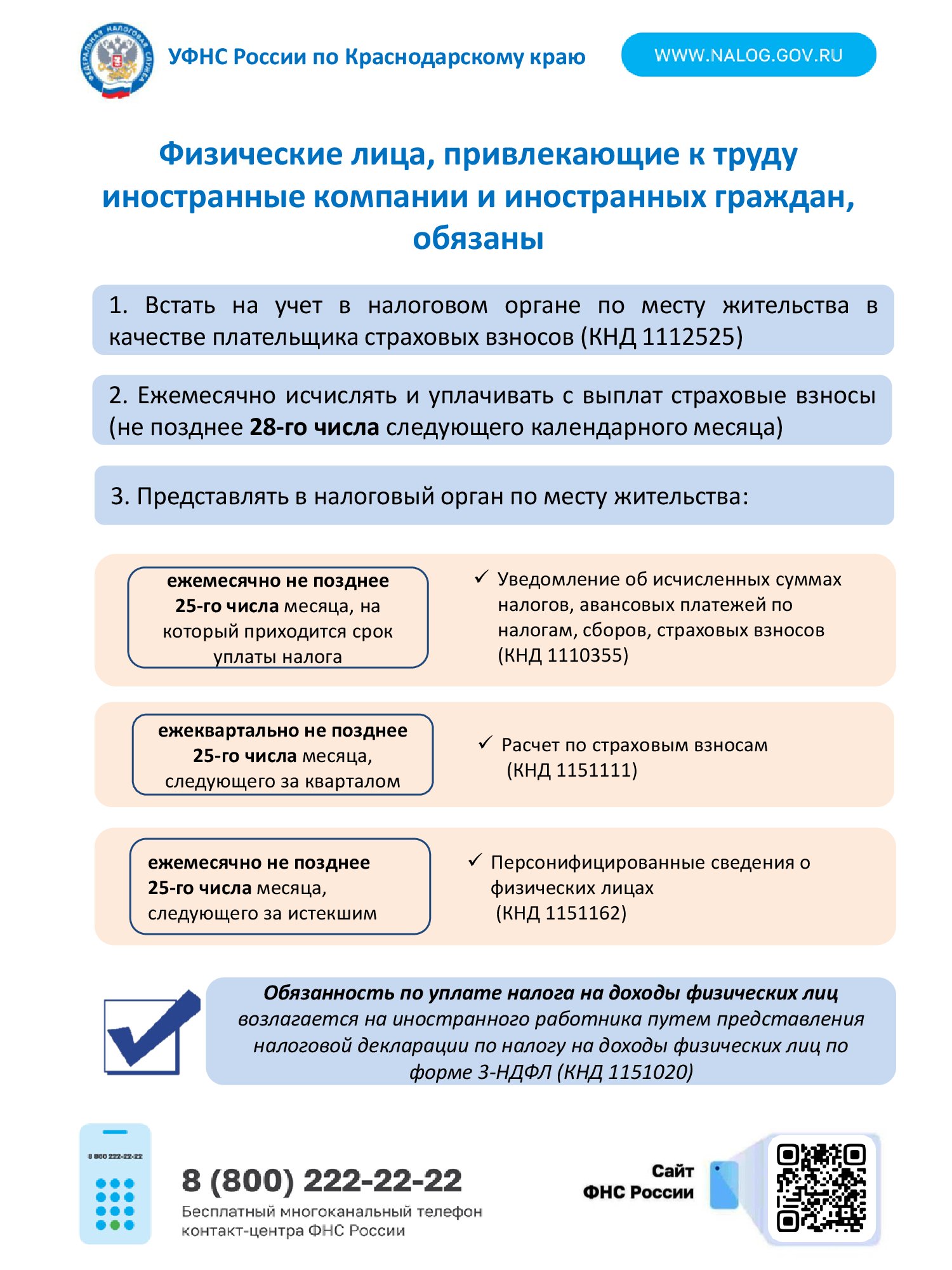 Физические лица, привлекающие к труду иностранные компании и иностранных граждан, обязаны