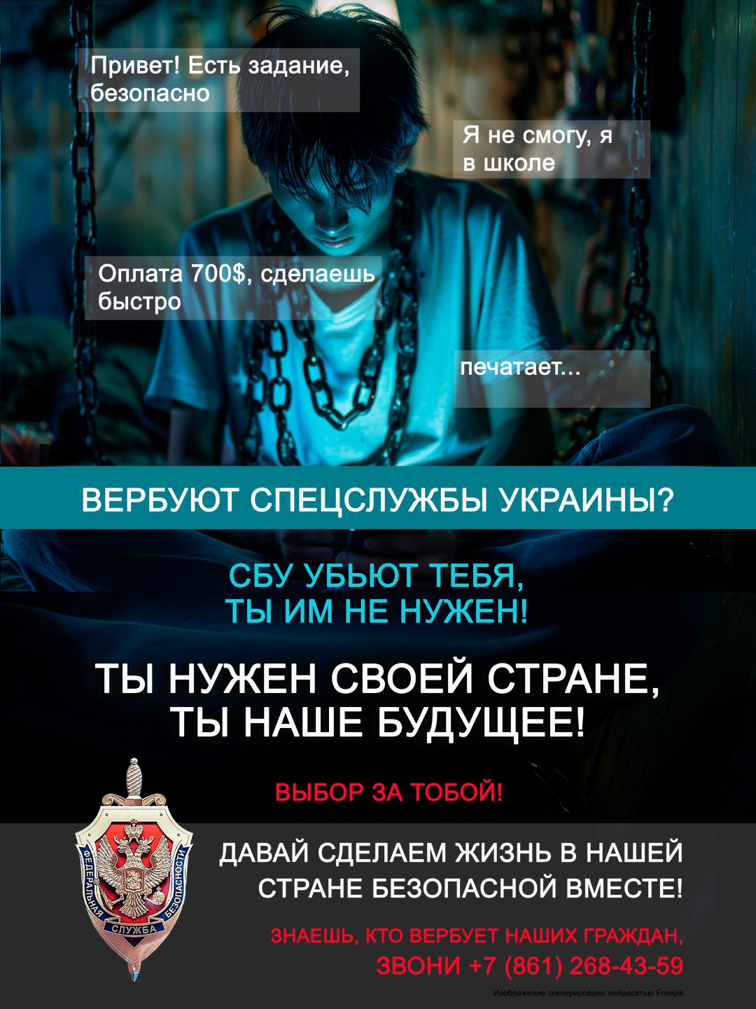 ❗️ Вербовка иностранными спецслужбами — это не шанс, а угроза ❗️