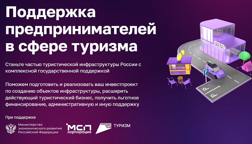 Запуск сервиса «Поддержка предпринимателей в сфере туризма» на Цифровой платформе МСП.РФ.