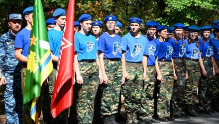 Юные жители Крымского района вступили в ряды Юнармии