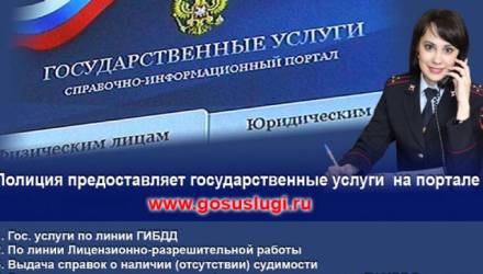 Полицейские оказывают государственные услуги в электронном виде