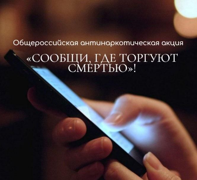 ☎️Сообщи, где торгуют смертью!